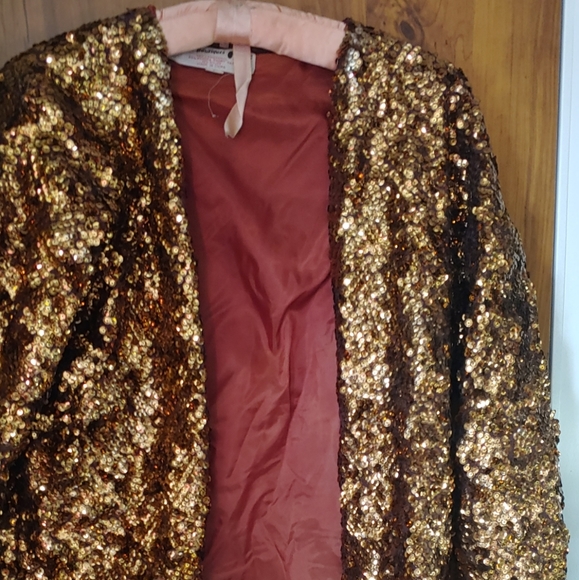 Vintage Gold sequin jacket - Picture 1 of 2